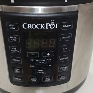Crock-Pot Stainless Steel Multi-Function 6 Quart Pressure Cooker - Silver